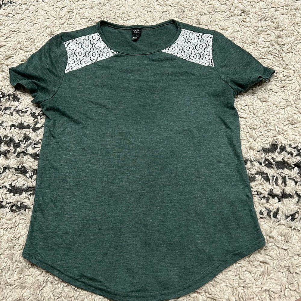 Ladies small green top